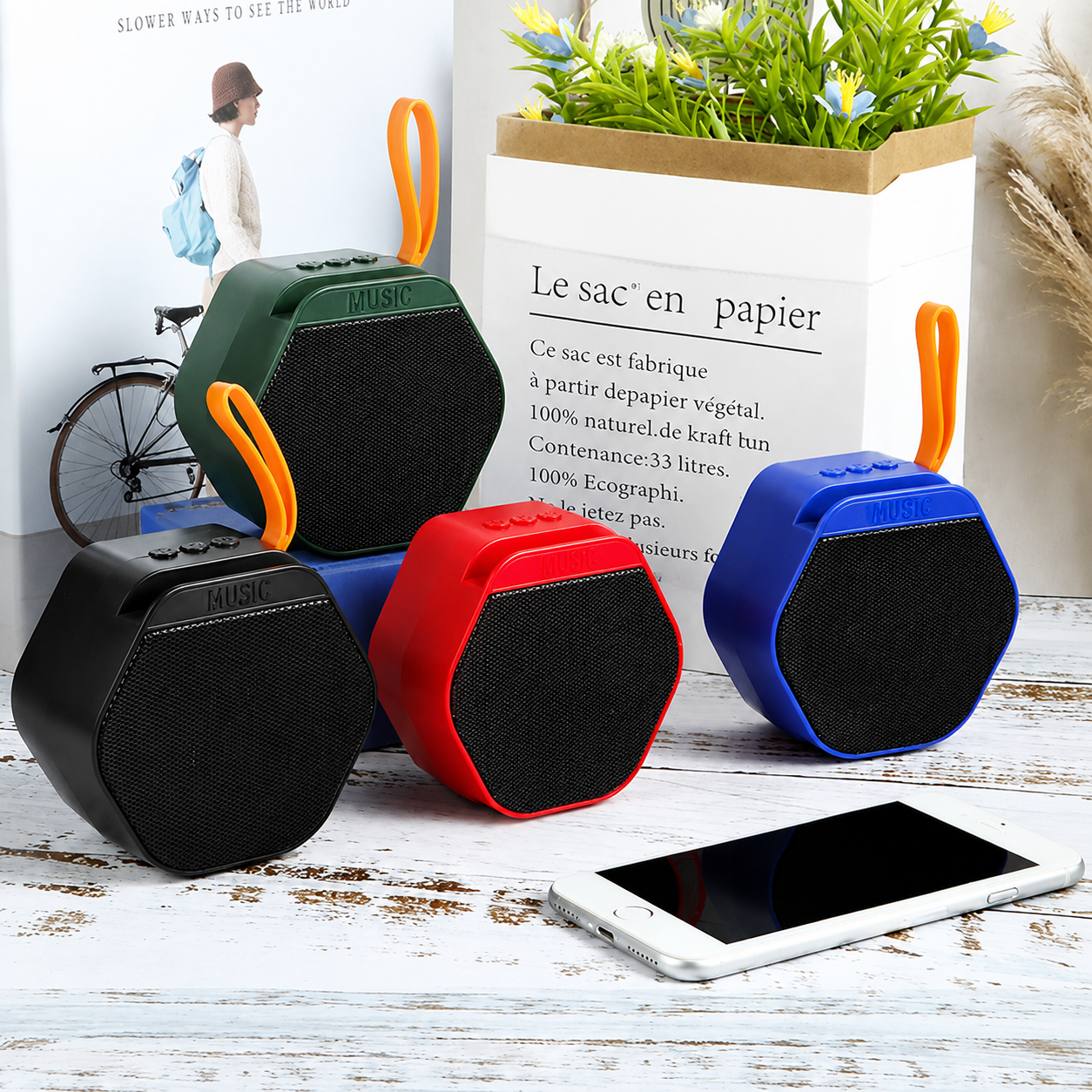 اسپیکر شارژی بلوتوثی Music X-313 / تضمین کیفیت - مشکی